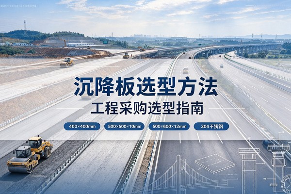 掇刀沉降板选择方法