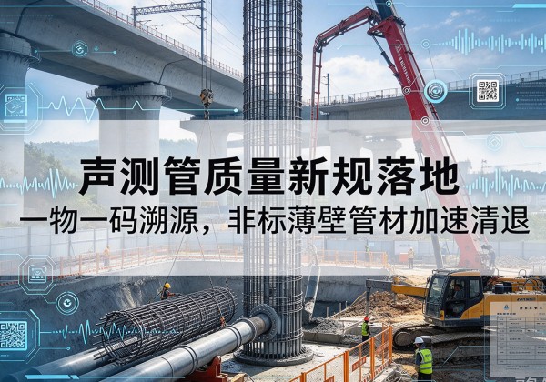 掇刀声测管质量新规落地，一物一码溯源，非标薄壁管材加速清退